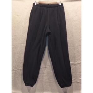 WOOLRICH Womens Black Polartec Sherpa Pull-On Sweatpants Medium